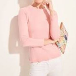 NWT size L JJill light pink colored 3/4 length top